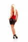Preview: Sexy Party-Top mit Glamour-Effekt - rot