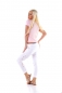 Preview: Tailliertes Shirt mit zweifarbigen Schrift-Print - rosa