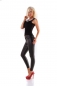 Preview: Tailliertes Top mit funkelnder Strass-Applikation - schwarz