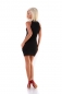 Preview: Elegantes Damen Neckholder Minikleid mit Nieten-Applikationen in schwarz