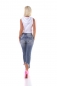 Preview: Moderne 7/8 Jeans im Destroyed-Look - light blue