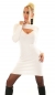 Preview: 2in1 Rippstrick-Midikleid mit Bolero in creme