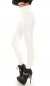 Preview: Modische Thermo-Leggings im sexy Wetlook - weiß