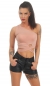 Preview: Sexy One Shoulder Top mit Bindebändern in altrosa