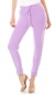 Preview: Modische  Stoffhose mit elastischen Beinabschlüssen in violett