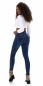 Preview: Figurbetonte High Waist Jeans mit Knopfleiste - blue washed