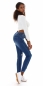 Preview: Sexy High Waist Stretch-Jeans mit Vintage-Effekten - blue washed
