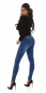 Preview: Basic Stretch Jeans mit Push Up Effekt in blue washed