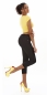 Preview: 7/8 Highwaist-Jeans mit Spitzen-Verzierung - schwarz