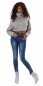 Preview: Push Up Stretch Jeans in blue washed