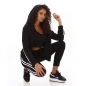 Preview: 3-teiliges Sportset mit seitlicher Streifenapplikation in schwarz / weiß