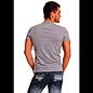 Preview: Shirt mit Schriftzug-Patches in silbergrau