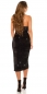 Preview: Elegantes Bandeau-Kleid mit Lurex-Effekten - schwarz