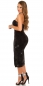 Preview: Elegantes Bandeau-Kleid mit Lurex-Effekten - schwarz