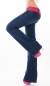 Preview: Bootcut-Jeans mit Stretch-Gürtel in mitternachtsblau