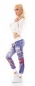 Preview: Baggy-Freizeithose in im bunten Australia-Print in multicolor weiß