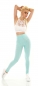 Preview: Leggings im Wabenmuster mit sexy Push Up Effekt - mint