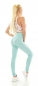 Preview: Leggings im Wabenmuster mit sexy Push Up Effekt - mint