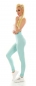 Preview: Leggings im Wabenmuster mit sexy Push Up Effekt - mint