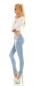 Preview: Sexy Middle Waist Push Up Jeans in light blue