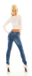 Preview: Sexy Middle Waist Push Up Jeans in blue washed