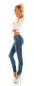 Preview: Sexy Middle Waist Push Up Jeans in blue washed