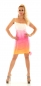 Preview: Seidiges Partykleid im Batik-Look - pink