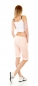 Preview: Lässige Capri-Hose mit dezentem Glamour-Touch in aprico