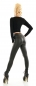 Preview: High-Waist-Leggings im Lederlook mit Zierkzippern - schwarz