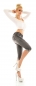 Preview: Sommer Capri- Used- Jeans in stone washed
