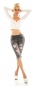 Preview: Sommer Capri- Used- Jeans in stone washed