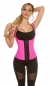 Preview: Neopren Shapewear im Corsagen-Style - schwarz/pink