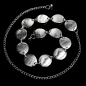 Preview: Moderner Zier-Gürtel im Amulett-Optik - silber