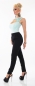 Preview: Figurbetonter Jumpsuit-Overall mit Spitzen-Verzierungen - mint /schwarz