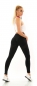Preview: Figurbetonte Push Up Leggings im High Waist-Look - schwarz