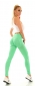 Preview: Figurbetonte Push Up Leggings im High Waist-Look - neongrün