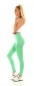 Preview: Figurbetonte Push Up Leggings im High Waist-Look - neongrün