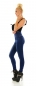 Preview: High Waist Leggings im Jeans-Look - blau
