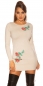 Preview: Tailliertes Feinstrick Minikleid