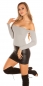 Preview: Kurz geschnittener Carmen-Pulli - stone