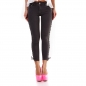 Preview: Sexy 7/8-Jeans mit seitlicher Schnürung in vintage black