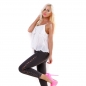 Preview: Sexy 7/8-Jeans mit seitlicher Schnürung in vintage black