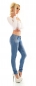 Preview: Sexy Basic Hüft Push Up Jeans in blue washed