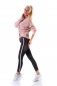 Preview: Moderne Röhren-Jeans mit Kontrast-Streifen - black washed