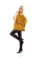 Preview: Oversize Cape Pullover mit Bouclé-Optik  in curry