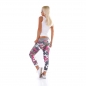 Preview: Moderne Freizeithose mit bunten Patches - pink