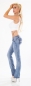 Preview: Stretch-Jeans Flap Pokets und Kontrastnähte in light blue