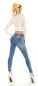 Preview: Push Up Jeans mit edler Stickerei-Verzierung in blue washed