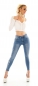 Preview: Push Up Jeans mit edler Stickerei-Verzierung in blue washed