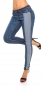 Preview: Skinny Jeans im modischen Bi-Color Design - blue washed